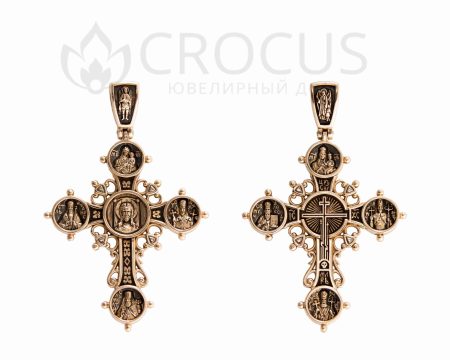 Крест Православный - Спас нерукотворный