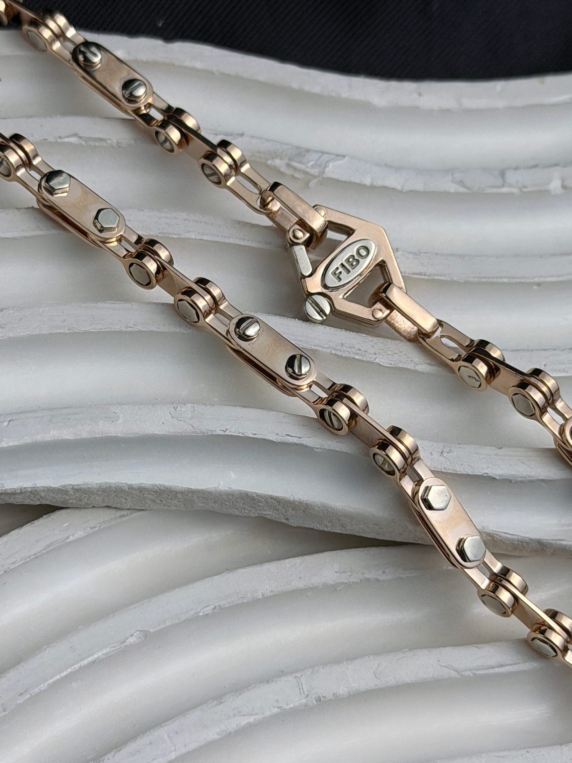 Купить массивную золотую цепь CROCUS 0047 (техно-стиль)