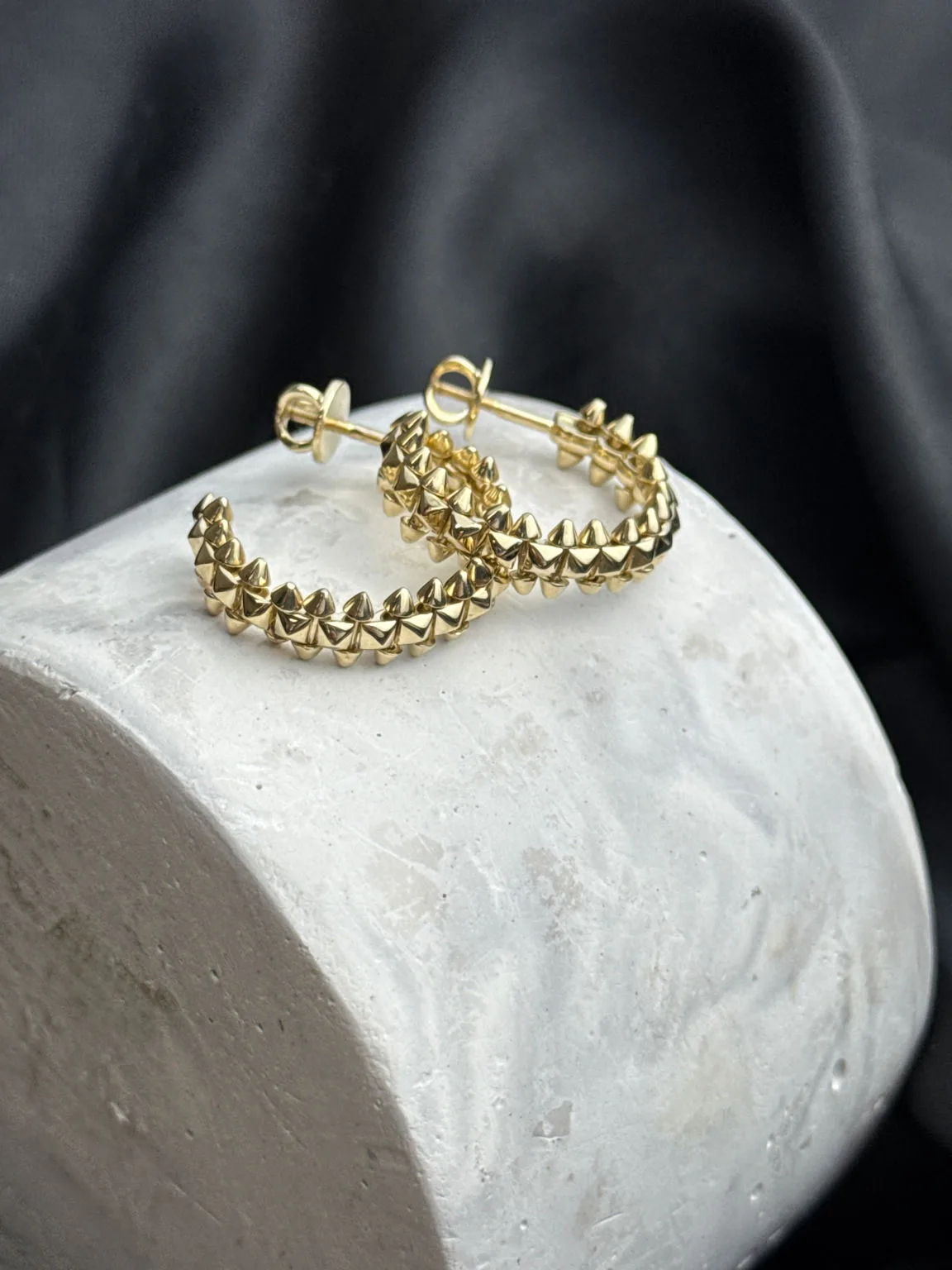 Серьги CROCUS «Шипы» — геометрия дерзости в золоте 585